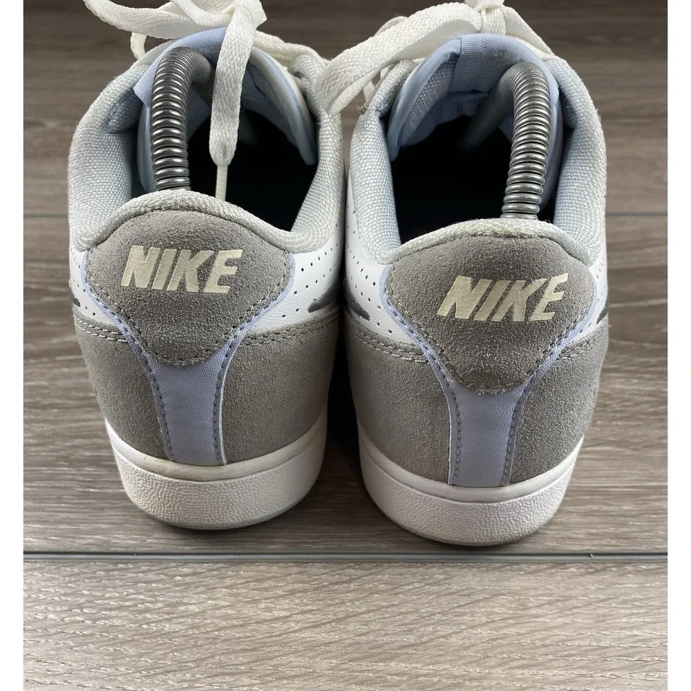Nike Women's Terminator Low Liberte Sneakers White Grey Blue‎ Size 8.5